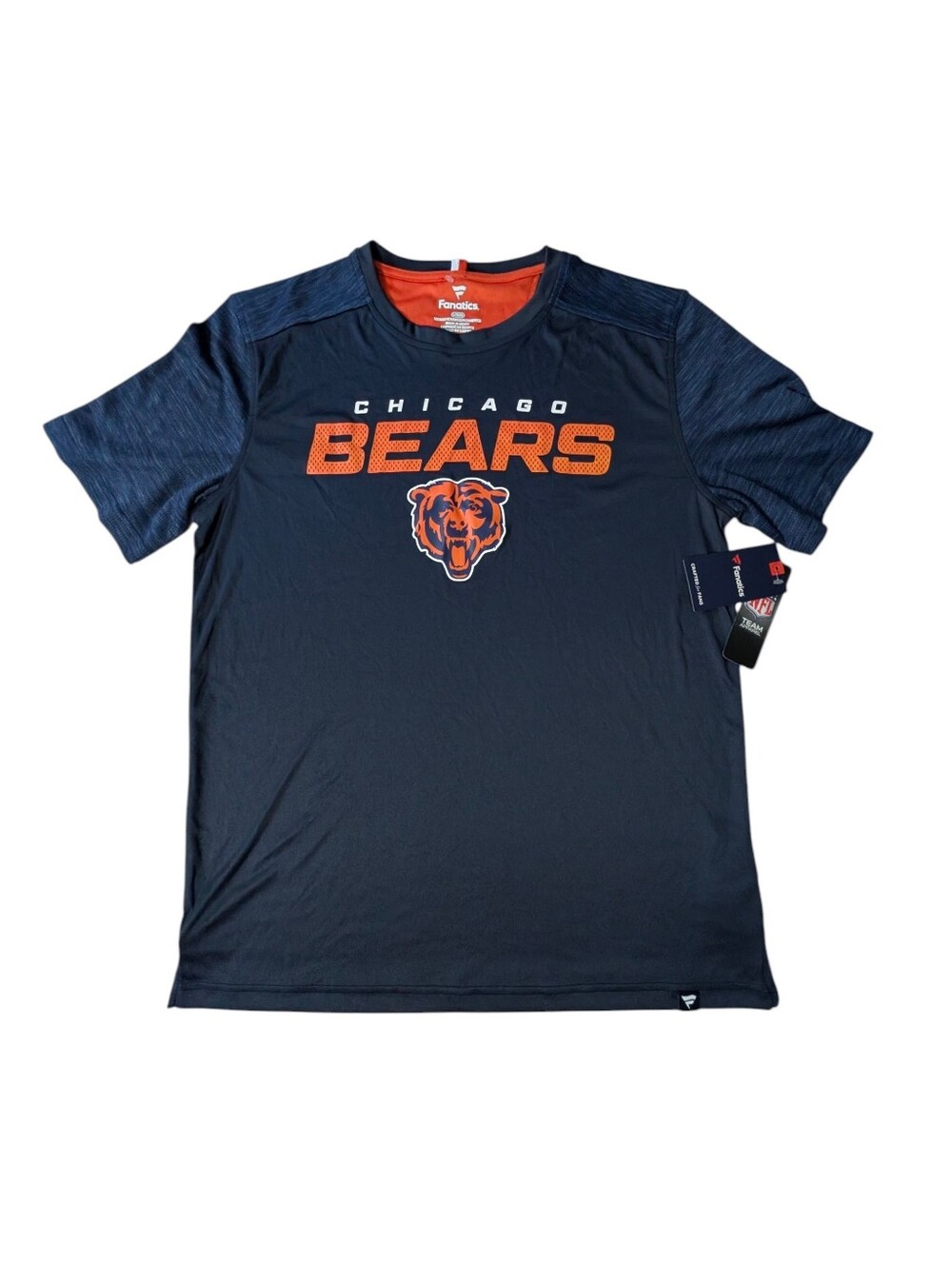 Chicago Bears Fanatics Navy Blue NFL Graphic T-Shirt Men's size Large NWT